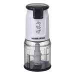 Black+Decker 500W Dual Blade Vertical Chopper with Ice Crusher, White - FC300-B5