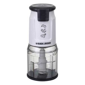 Black+Decker 500W Dual Blade Vertical Chopper with Ice Crusher, White - FC300-B5