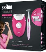 Braun Silk-épil 3 3-420 Epilator Raspberry Pink with 2 Extras - Image 5