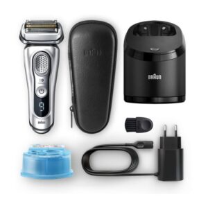 Braun Series 9 Electric Shaver, Wet and Dry - Silver - 9390CC