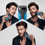 ⁦ماكينة حلاقة بروان 3 في 1 سيريس 3  للاستخدام الجاف و الرطب ، اسود / ازرق - 310BT⁩ - الصورة ⁦4⁩