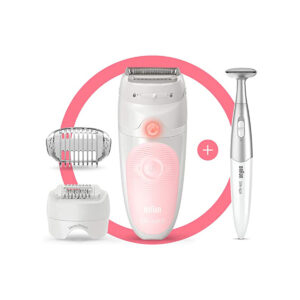 Braun Silk-épil 5-820 Wet & Dry Epilator with 4 Extras incl. Bikini Styler