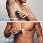 Braun Body Groomer 3 for Men, BG3340, SkinShield Technology, Sensitive Comb, Gray/Black - Image 6