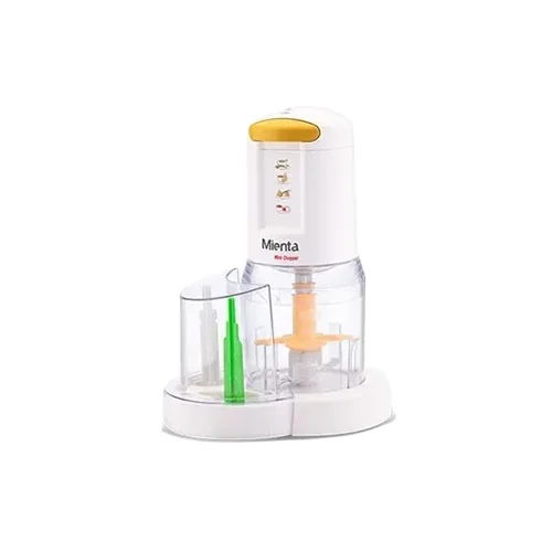 Mienta Mini Chopper With Molokhia Blade, 400 Watt, White - CH173 - Image 1