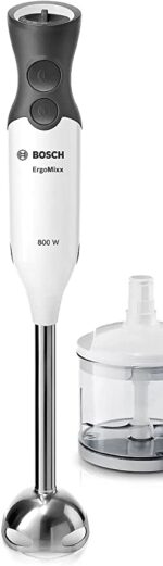 Bosch ErgoMixx Hand Blender with Attachments, 800 Watt, White - MS6CA4120 - Image 6