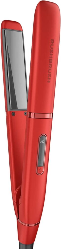 Rush Brush X1 Lite Hair Straightener-Red - Image 4