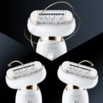 ⁦آلة إزالة الشعر Silk-épil 9 Flex 9010 للاستخدام الجاف ومع الماء مع 6 قطع ملحقة شاملة فرشاة التقشير العميق للجسم.⁩ - الصورة ⁦5⁩
