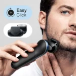Braun Series 6 61-B7500cc Wet & Dry shaver with SmartCare center and 1 attachment, blue. - Image 4