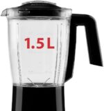 ⁦خلاط ميانتا مع 2 مطحنة، بقوة 400 وات، اسود – BL1261B⁩ - الصورة ⁦4⁩