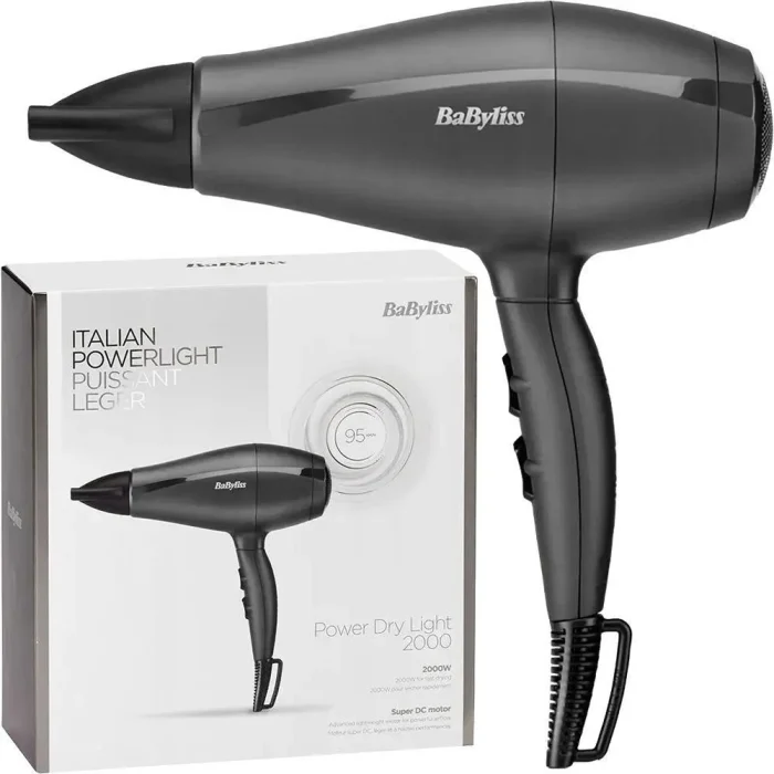 Babyliss Hair Dryer 2000 Watt, Black, 5910E - Image 2
