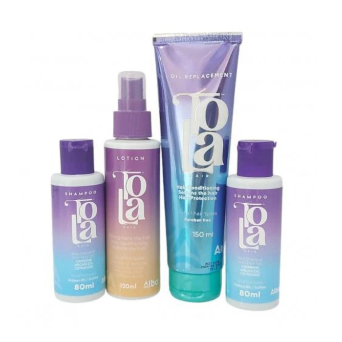 Oil replacement + lotion + 2 Tola shampoo bottles 80 ml - Image 1