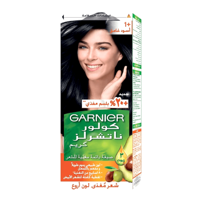 ⁦كريم غارنييه كولور ناتشورالز - 1+ أسود داكن⁩ - الصورة ⁦1⁩
