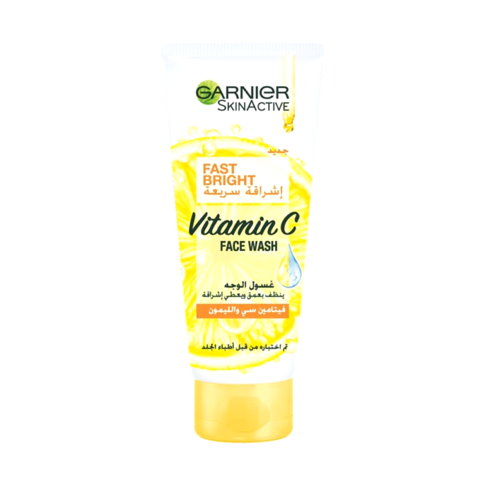 Garnier Skin Active Fast Bright Vitamin C & Lemon Face Wash - 100ml - Image 1