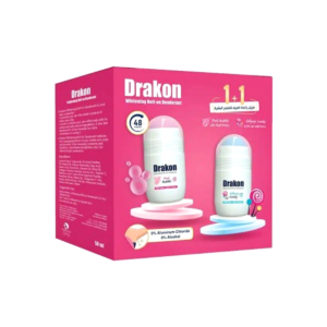 Drakon deodorant to lighten the skin 1+1 with the scent of lollipop + pink bubble 50ml
