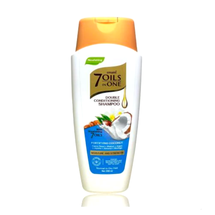 Emami7 Oils in One Coconut Double Moisturizing Shampoo, 200ml - Image 1
