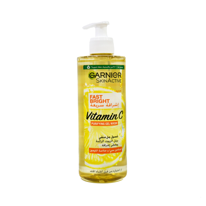 Garnier Vitamin C Rapid Brightening Purifying Gel for Skin 400 ml - Image 1