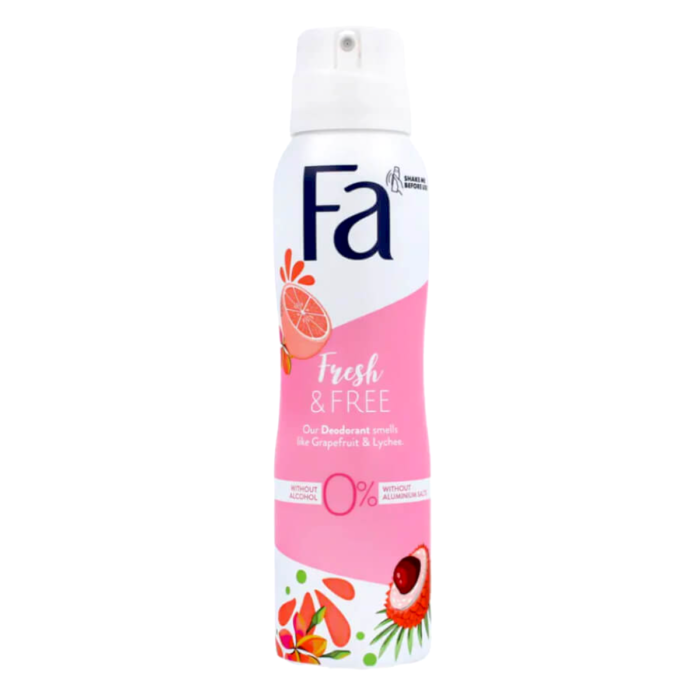 Fa Grapefruit & Lychee Deodorant Spray - 150ml - Image 1