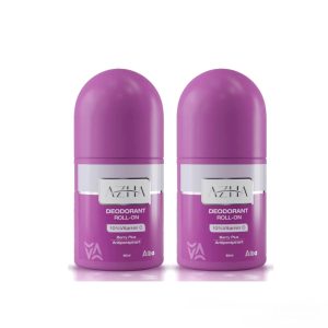 Azha Deodorant Roll On Berry Plus Scent 60 ml 1+1