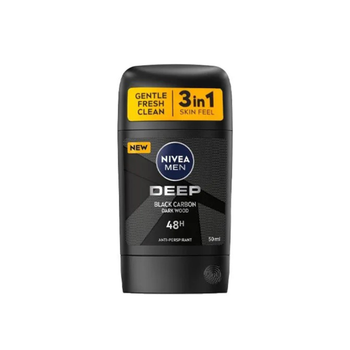Nivea men deep black carbon deodorant stick - Image 1