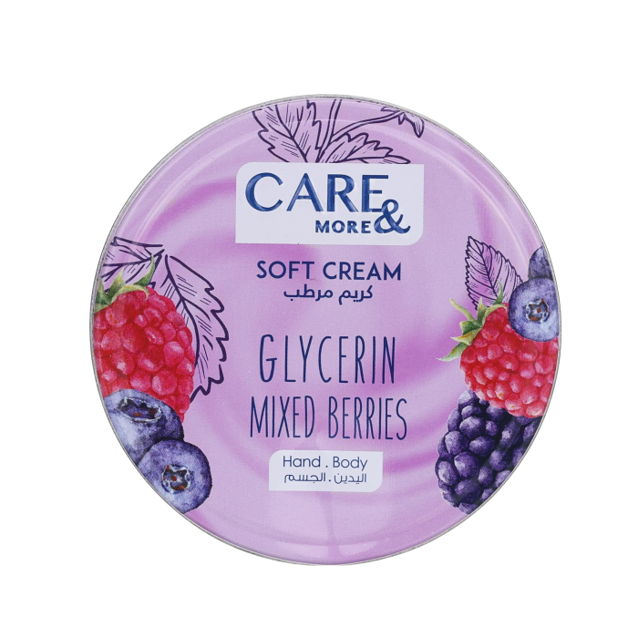 Care & More Soft Cream Glycerin mixed berries 75mL - Image 1