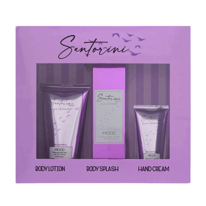 Mood santorini set (body lotion + body splash + hand cream) - Image 1