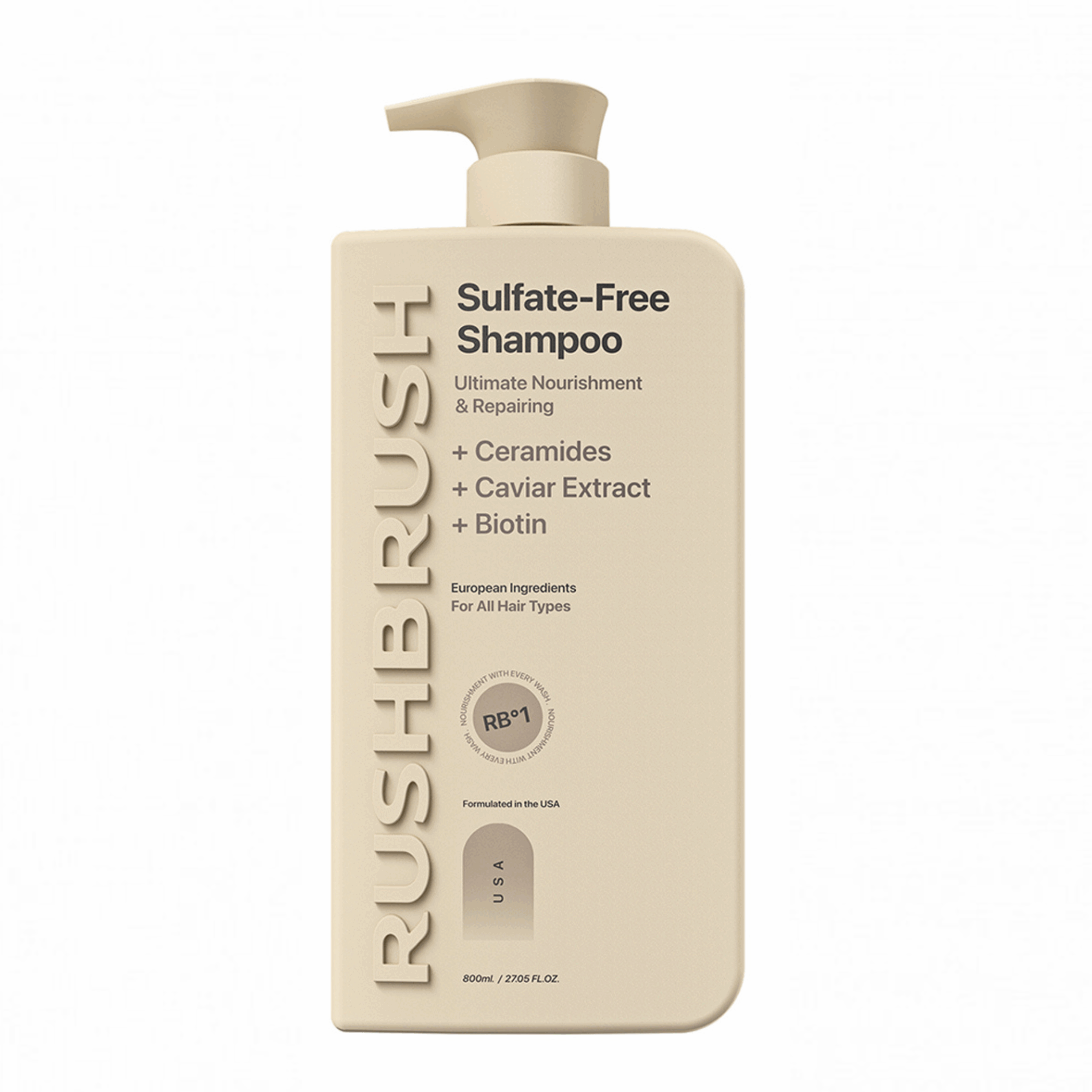 Rush Brush Sulfate Free Shampoo 800ml