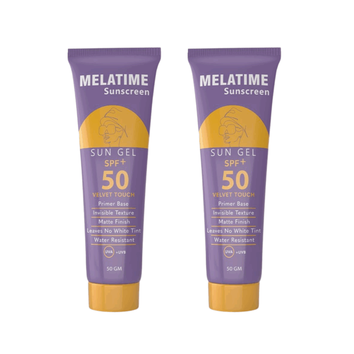 ⁦Melatime sunscreen gel SPF50 1+1⁩ - الصورة ⁦1⁩
