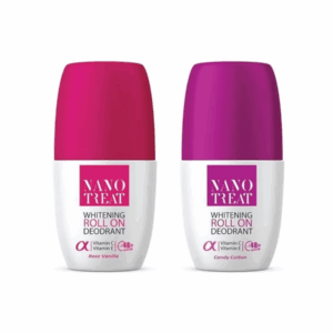 Nano treat whitening roll on rose vanilla and candy cotton 5 in 1
