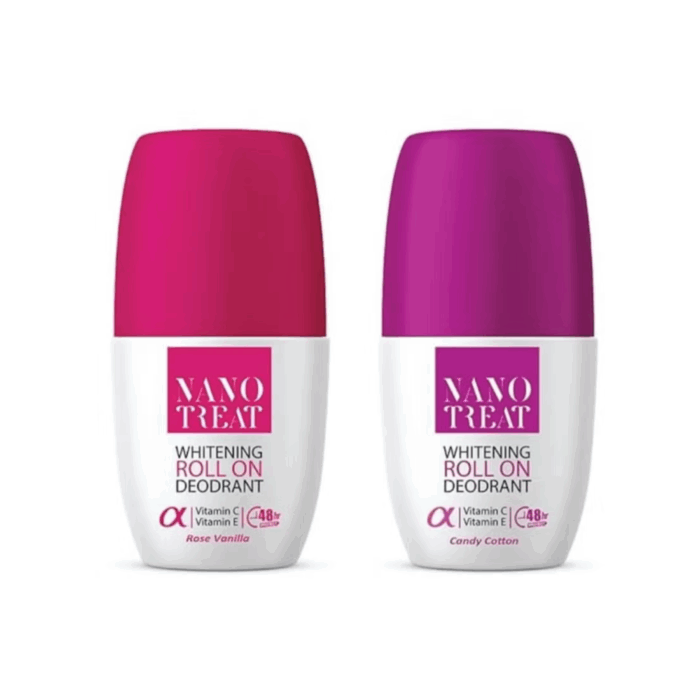 Nano treat whitening roll on rose vanilla and candy cotton 5 in 1 - Image 1