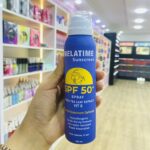 ⁦Melatime Sunscreen Spray SPF 50+ With Green Tea Leaf Extract And Vitamin E – 200ml 1+1⁩ - الصورة ⁦2⁩