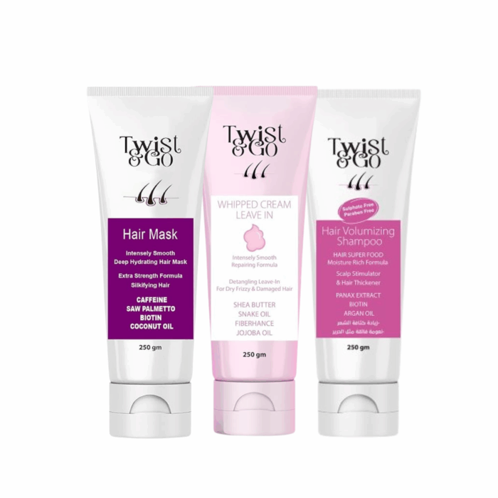 ⁦Twist & Go hair collection ( Shampoo – Hair mask – Leave in)⁩ - الصورة ⁦1⁩